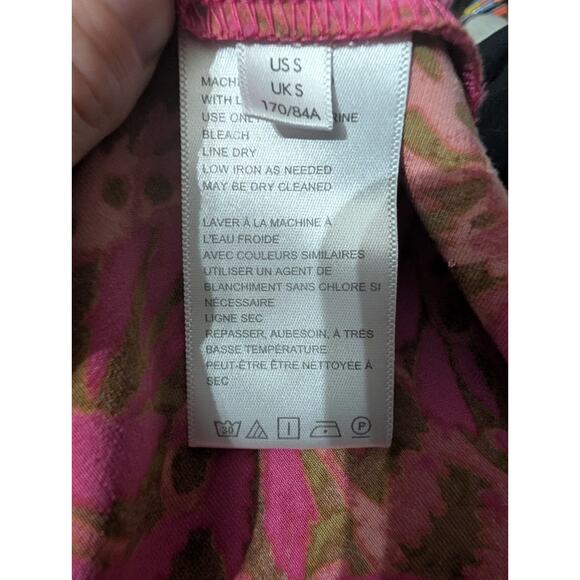 Urban Outfitters Women's Mallory Pink Floral Cowl Neck Mini Slip Dress Sz SP - Picture 6 of 7